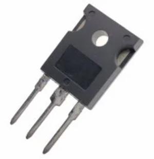 G75T60 IGBT Power Transistor - shown as a black, three-pin electronic component with a mounting hole in a TO-247 style package.