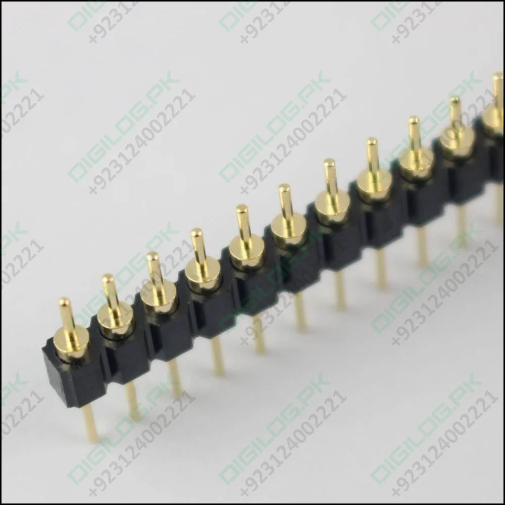Gold Plated 2.54mm Male 40 Pin Single Row Straight Round