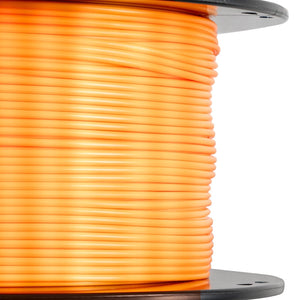 Golden Color 3d Printer Filament PLA 1.75mm 1kg/n.w - a close-up of a spool wound with orange 3D printer filament.