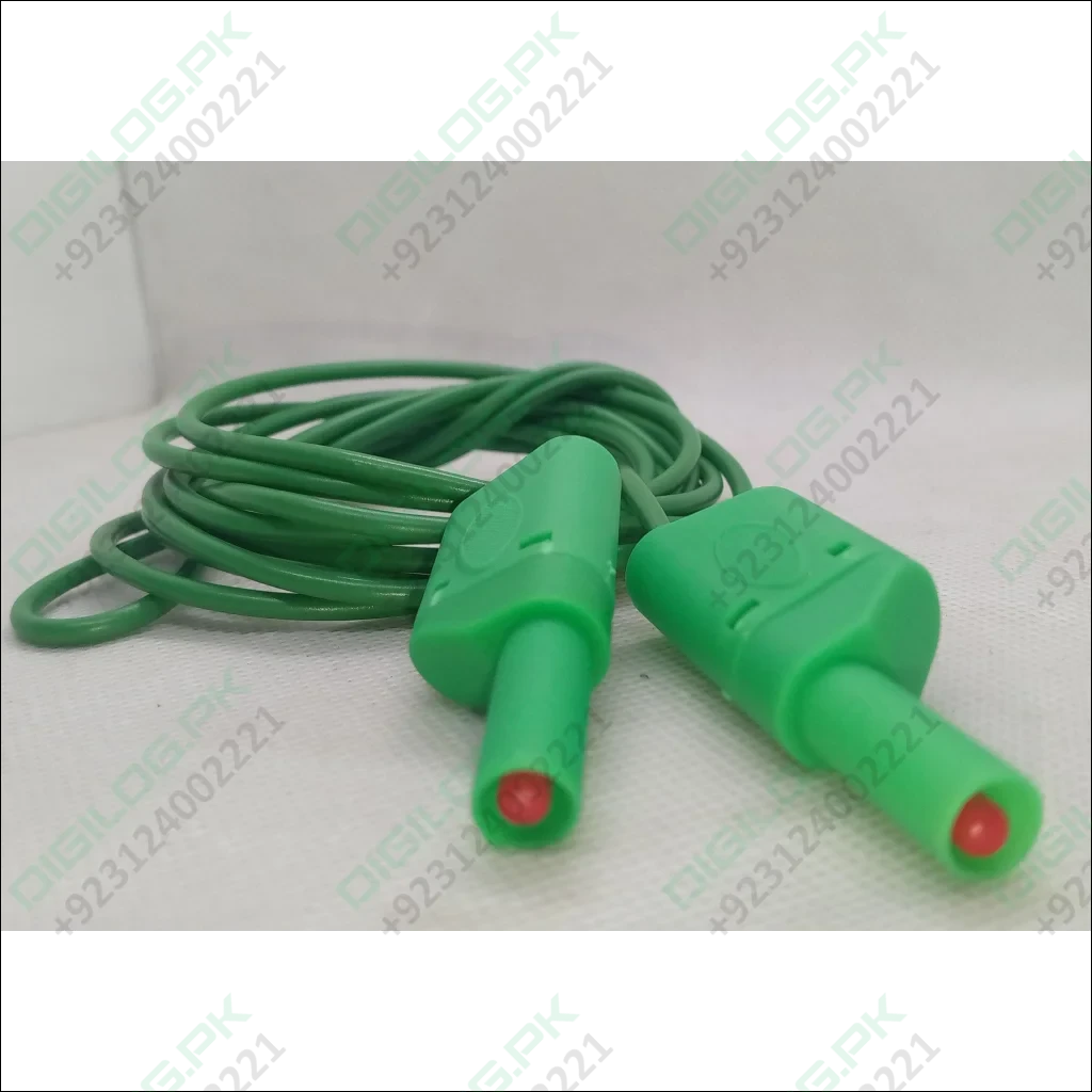 Green Banana Clip Wires 2 Meter