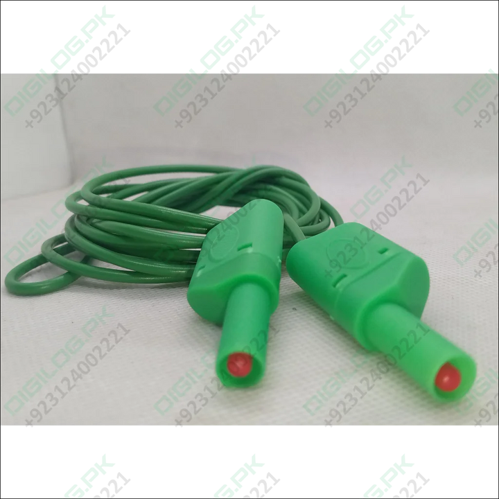 Green Banana Clip Wires 2 Meter