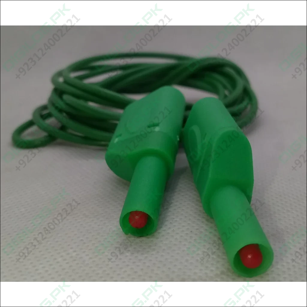 Green Banana Clip Wires 2 Meter