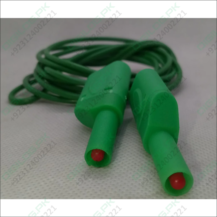 Green Banana Clip Wires 2 Meter