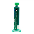 Green Mechanic UV Curable 10CC Solder Mask Ink PCB Fixing Repairing Welding Oil Paint Prevent Corrosive Arcing - syringe-style tube with a screw-on cap and a plunger base standing upright.