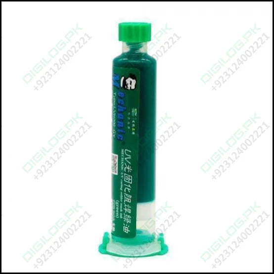 Green Mechanic Uv Curable 10cc Solder Mask Ink Pcb Fixing