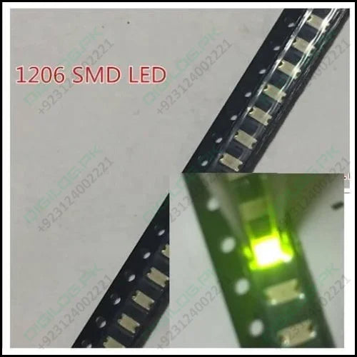 Green Smd 1206 Led Super Bright Light Emitting Diode