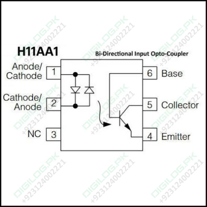 H11AA1 Optocoupler DIP 6 Pin IC