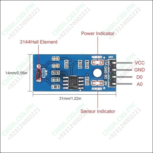 Hall Effect Sensor Module 3144 in Pakistan