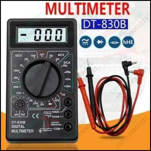 Handheld Digital Multimeter Dt830b Mini Lcd Voltmeter