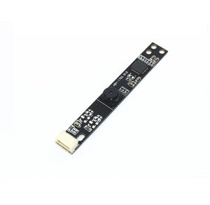 Hbv-1705 S1.0 Fixed Focus Camera Module - a long, thin black circuit board with a central camera lens and a white connector at one end.