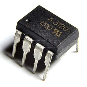 HCPL3120 DIP8 Hcpl-3120 DIP A3120 A 3120 DIP-8 - a black 8-pin integrated circuit chip with "A 3120 1310" printed on the top surface, shown from an angled perspective.