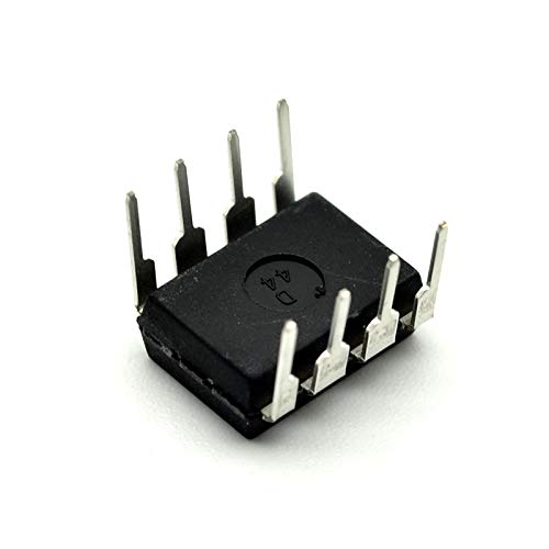 HCPL3120 DIP8 Hcpl-3120 DIP A3120 A 3120 DIP-8 - a black 8-pin integrated circuit chip with metallic pins, shown from an elevated angle on a white background.