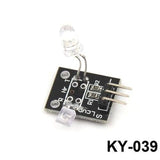 Heart Beat Detector Module Ky 039 Heart Rate Sensor - a black circuit board with a clear LED, a small square sensor, and a three-pin connector.