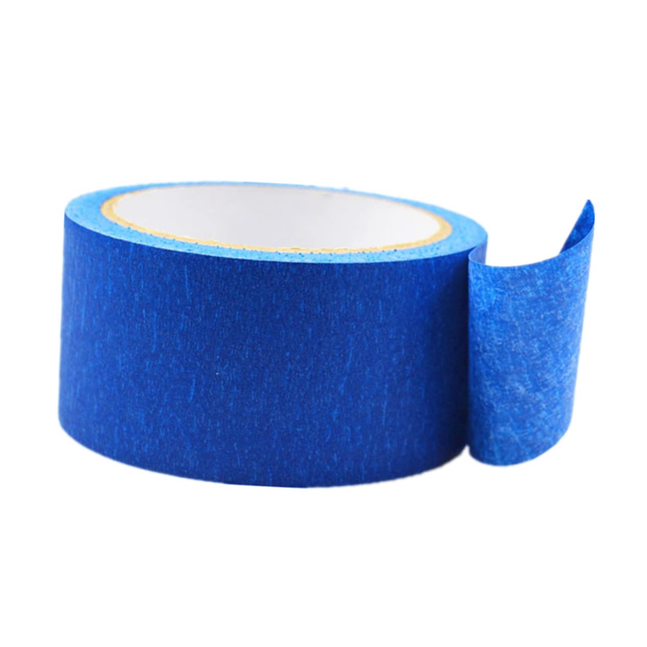 Heat Resistant Blue Polyimide Adhesive Tape For 3d Printer 50mm X30M - shown as a single roll of blue adhesive tape with a small portion peeled back.