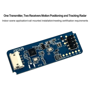 Hi-link HLK-LD2450 24GHz Radar Sensor Module With Bluetooth - rectangular circuit board with a white connector, a black header, and printed text including 230329.
