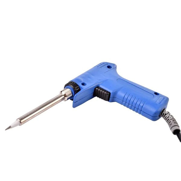 High Power Soldering Iron 220V 30W-70W Professional Dual Power Quick Heat-up Adjustable Welding Electric Soldering Iron Gun - High Power Soldering Iron 220V 30W-70W Professional Dual Power Quick Heat-up Adjustable Welding Electric Soldering Iron Gun is a blue pistol-grip tool.