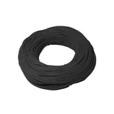 High quality black wire 1 meter - shown as a single, tightly wound coil of black electrical cable against a plain white background.