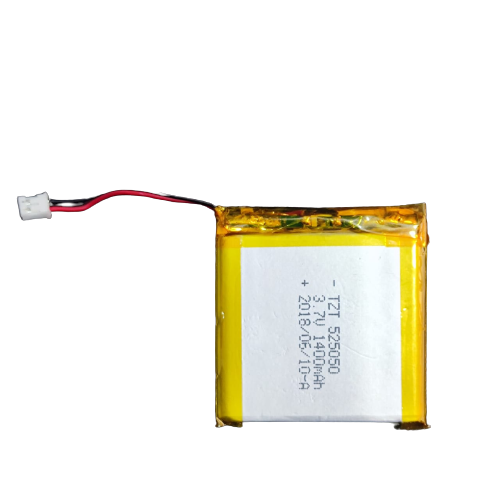 High Quality Rechargeable 3.7V 1000/1400mAh Lithium Ion Battery Li-ion Battery - a square yellow-wrapped cell with a red and black wire ending in a white two-pin connector.