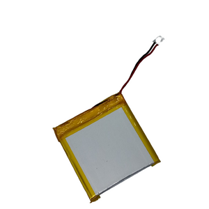 High Quality Rechargeable 3.7V 1000/1400mAh Lithium Ion Battery Li-ion Battery - a square silver-colored battery cell wrapped in yellow tape with a two-wire connector.