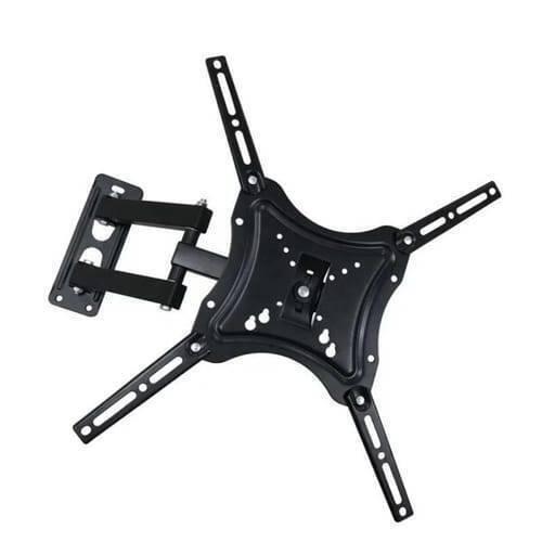 Home Design LCD Wall Mount Bracket For 14-55 Inch TVS Universal Plasma LED Tilt Bracket Hdl 117B 2 Black - articulated metal TV wall mount with a central plate and four adjustable extension arms.