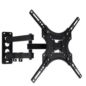 Home Design LCD Wall Mount Bracket For 14-55 Inch TVS Universal Plasma LED Tilt Bracket Hdl 117B 2 Black - articulated metal TV wall mount with a rectangular wall plate and an X-shaped display bracket.