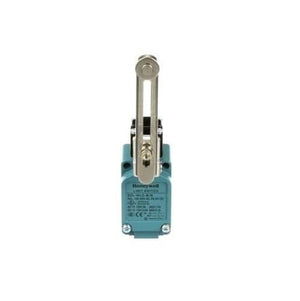 Honeywell Adjustable Roller Rotary Lever Limit Switch Szl-wlc-b - shown as a teal rectangular switch with a silver adjustable roller lever arm.