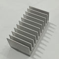Hot Aluminum Alloy Heatsink Cooling Pad For High Power LED IC Chip Cooler Radiator Heat Sink For LED COB Light - a rectangular silver-colored metal radiator featuring a series of parallel cooling fins.