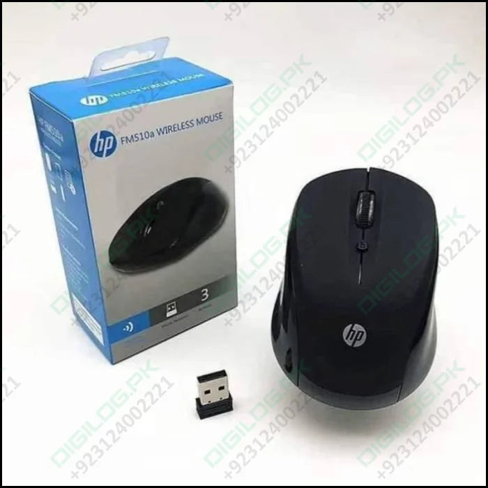 Hp 2.4ghz Optical Usb Wireless Mouse Fm510a Laptop Pc