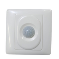 HP2100AJ Wall Mount PIR Motion Sensor Switch - a white square-shaped wall-mounted device featuring a central dome-shaped motion sensor lens.