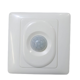 HP2100AJ Wall Mount PIR Motion Sensor Switch - a white square-shaped wall-mounted device featuring a central dome-shaped motion sensor lens.