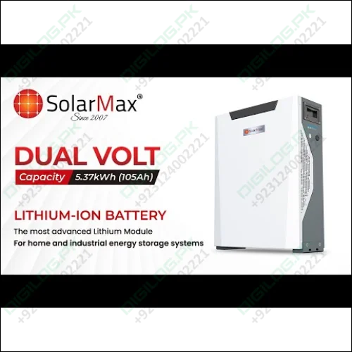 Solar Max SM-DUAL-LFP-5.37K (105AMP) for 48V Inverter in Pakistan