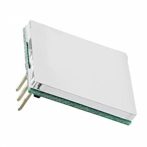Httm Capacitive Touch Switch Button Module - shown from an angled perspective, featuring a rectangular silver touch surface and three metal connector pins.