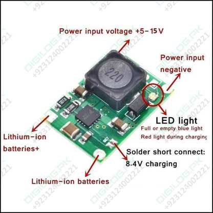 Hw-370 Tp5100 2a Li Ion Battery Charger Module