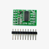 HW29 Hw 29 HX711 Weighing Sensor Load Cell Amplifier Module Analog To Digital Converter Pressure Sensor - a green rectangular circuit board with a black chip and a separate 10-pin header strip.
