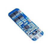 Hx-3s-1 Lithium Battery 3s 12V 10A Charge Protection Board BMS Pcm For 18650 Li-ion Cells Charging - a rectangular blue circuit board with integrated chips, resistors, and labeled B+, B2, B1, P+, and P- pads.