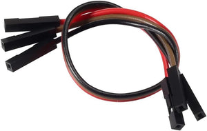 HX1838 Infrared Receiver Module Nec Code Compatible – IR Remote Sensor - a set of three jumper wires with black female connectors on both ends.