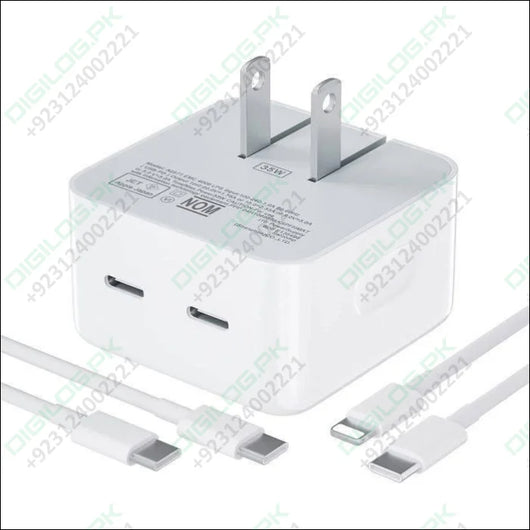 Iphone 14 Pro 50w Usb-c+c Power Adapter With Usb-c