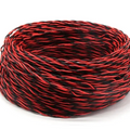 Red and black flexible wire