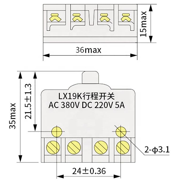 LX19K Limit Micro Push Button Switch