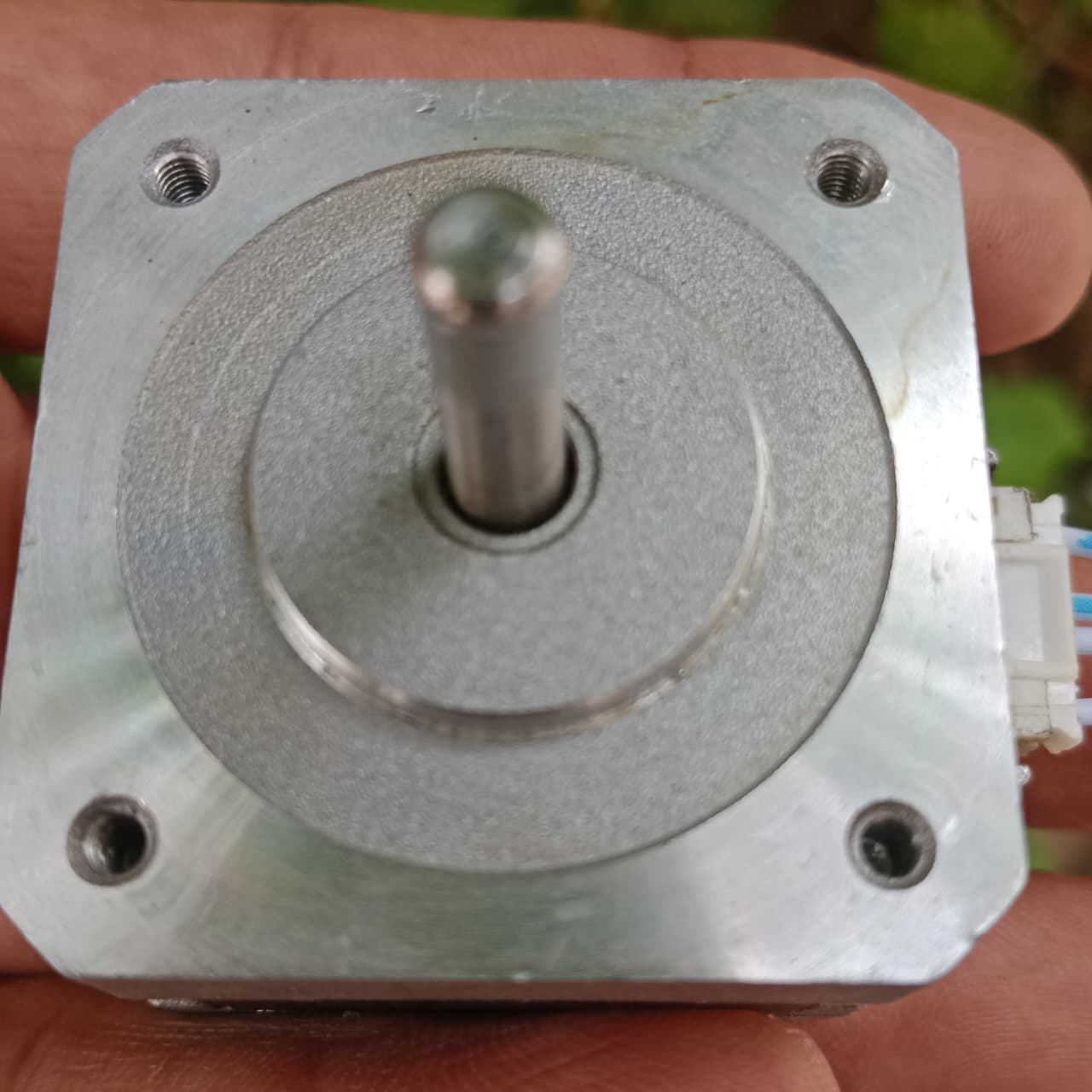 NEMA 17 Pancake Stepper Motor front shaft view for 3D printer Pakistan