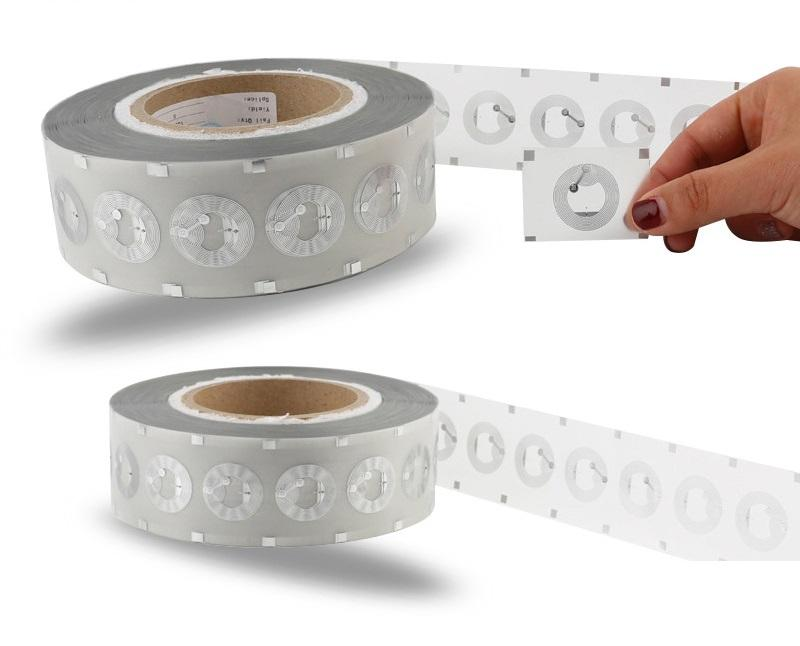 NTAG215 NFC sticker rolls close-up