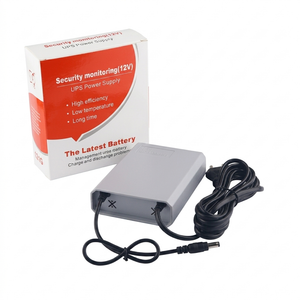 Mini UPS 12V power bank with adapter and packaging