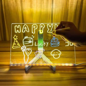 DIY Light-Up Acrylic Drawing & Message Board 15cm x 15cm