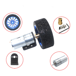 25GA37 robot wheel and motor kit with parts