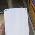 White circuit box / junction box front lid view