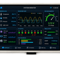 ESP32 2.8 Inch Capacitive Touch Display - System Monitor UI