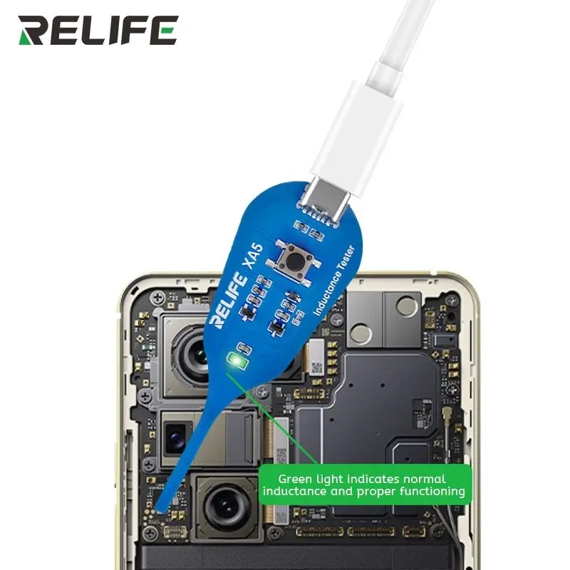 RELIFE XA5 in use on smartphone motherboard
