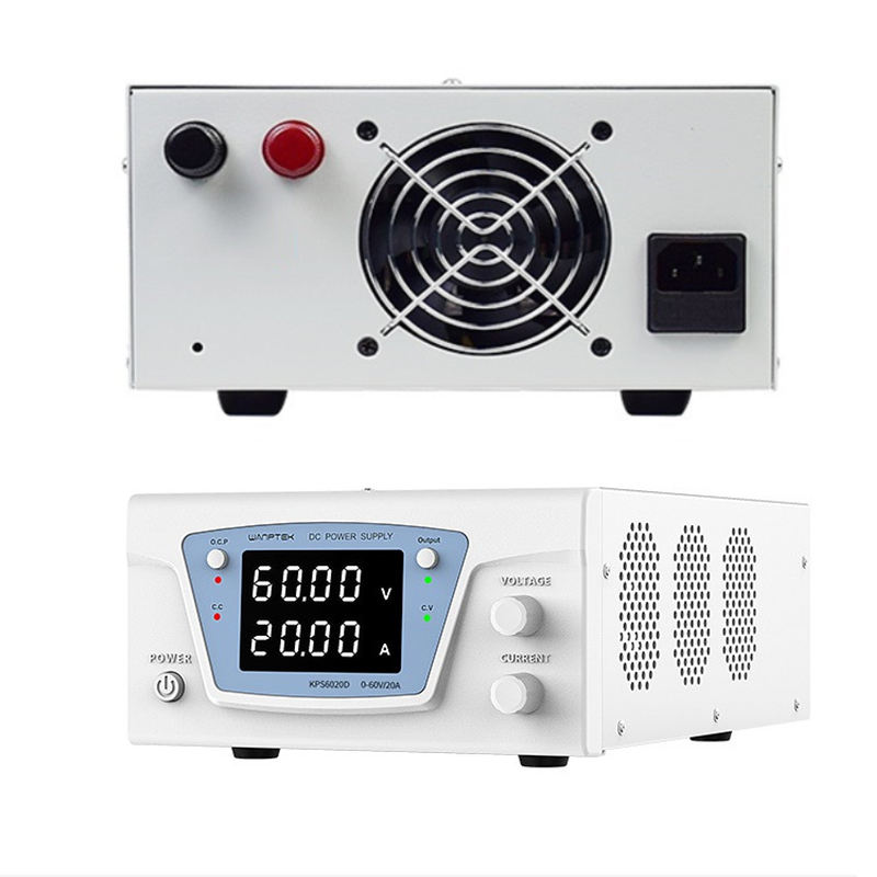 Wanptek KPS6020D DC Power Supply front and rear view