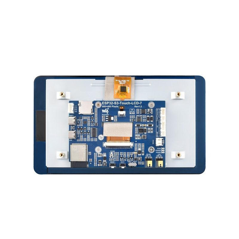 With Touch ESP32-S3 7 inch Display Development Board Type B - 1024×600 Touch LCD, WiFi & Bluetooth, LX7 Dual-Core 240MHz