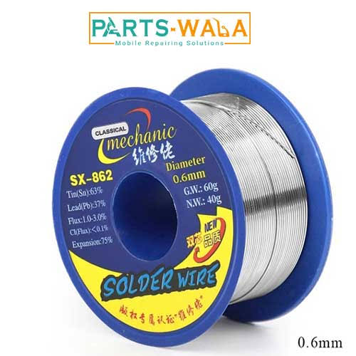 MECHANIC SX862 (0.6mm) SOLDER WIRE 60GRAM